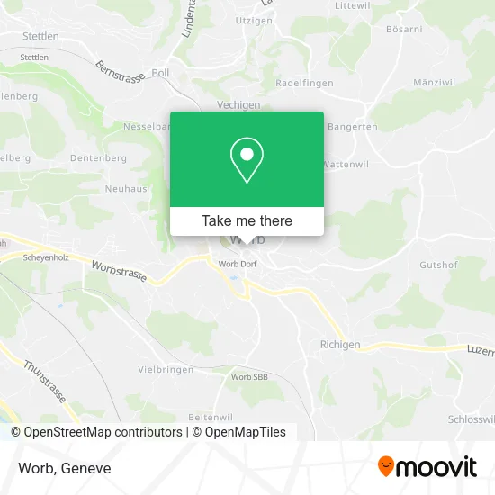 Worb map
