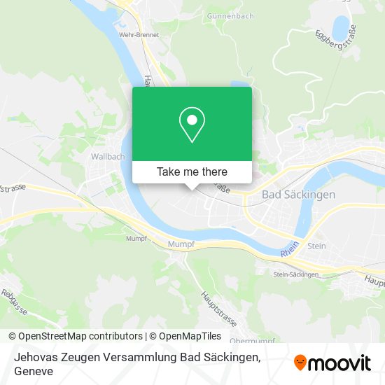 Jehovas Zeugen Versammlung Bad Säckingen map