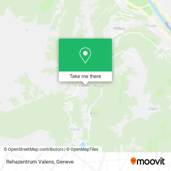 Rehazentrum Valens map