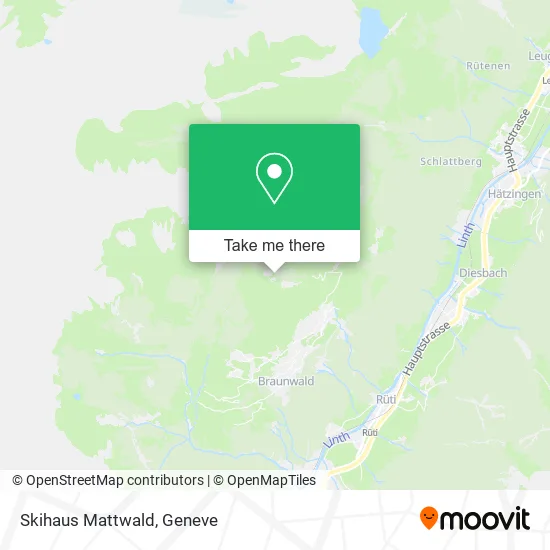 Skihaus Mattwald map