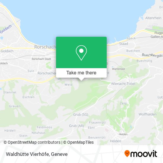 Waldhütte Vierhöfe map