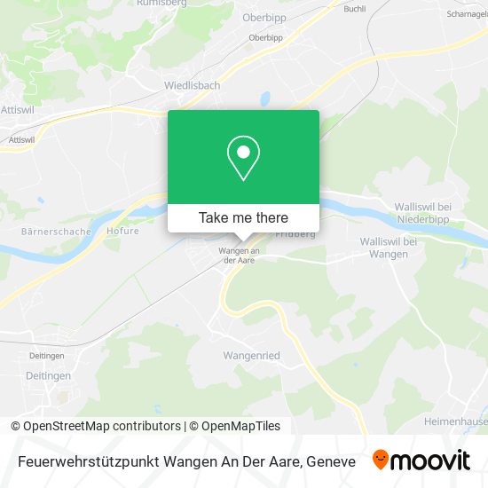 Feuerwehrstützpunkt Wangen An Der Aare map