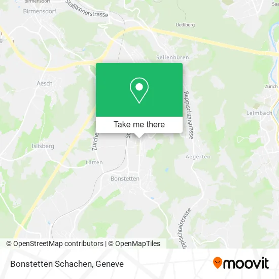 Bonstetten Schachen map