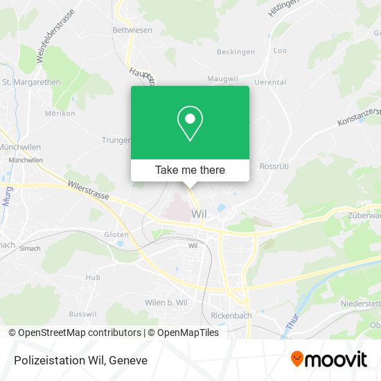 Polizeistation Wil map