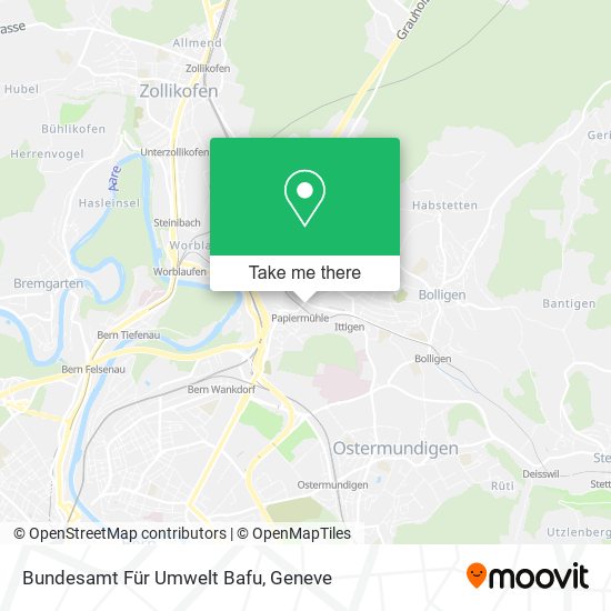 Bundesamt Für Umwelt Bafu map