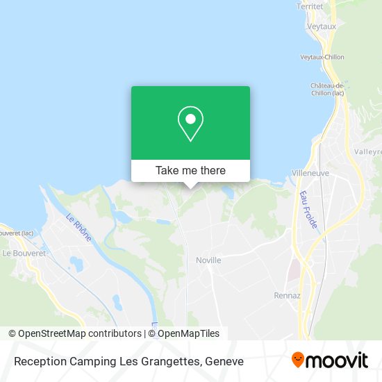 Reception Camping Les Grangettes map