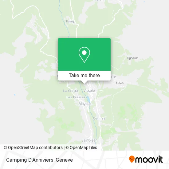 Camping D'Anniviers map