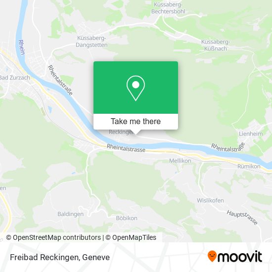 Freibad Reckingen map