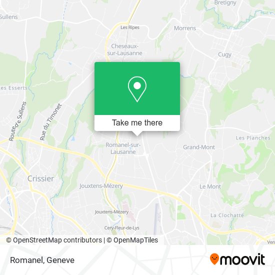 Romanel map