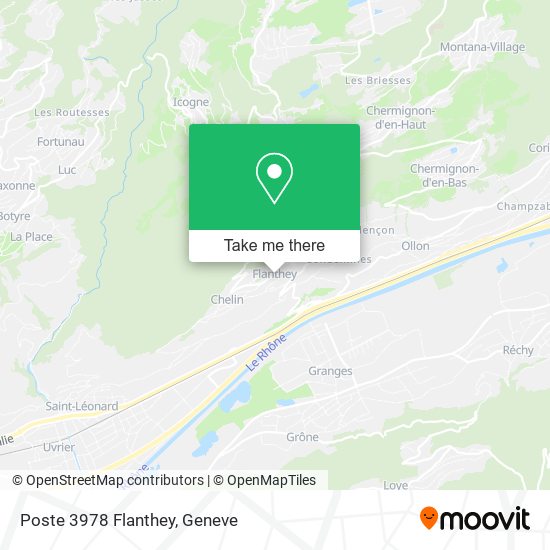 Poste 3978 Flanthey map