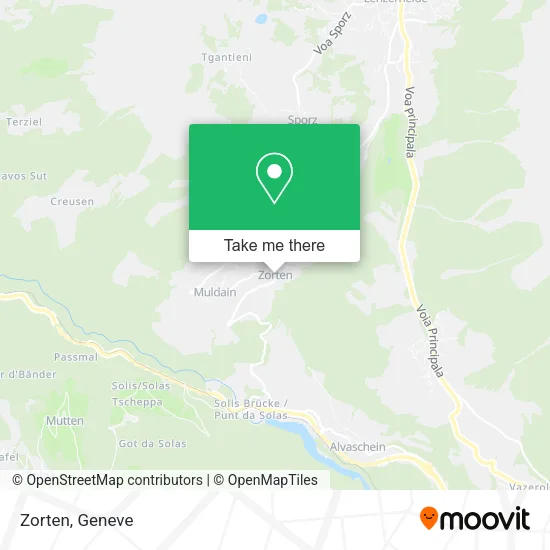 Zorten map