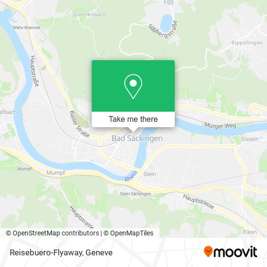 Reisebuero-Flyaway map