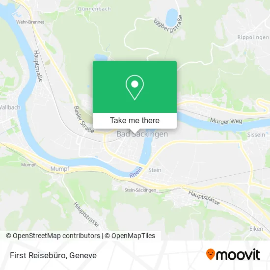 First Reisebüro map