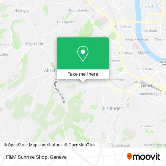 F&M Sunrise Shop map