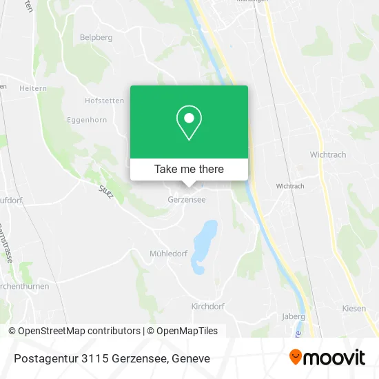 Postagentur 3115 Gerzensee map