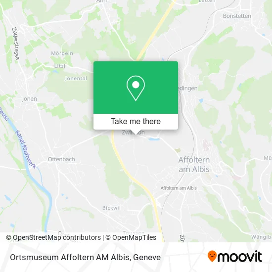 Ortsmuseum Affoltern AM Albis map