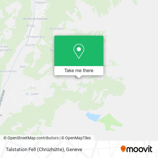 Talstation Fell (Chrüzhütte) map