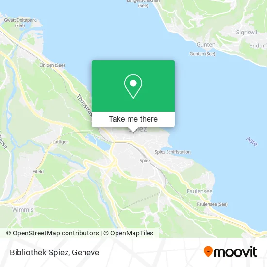 Bibliothek Spiez map