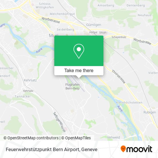 Feuerwehrstützpunkt Bern Airport map