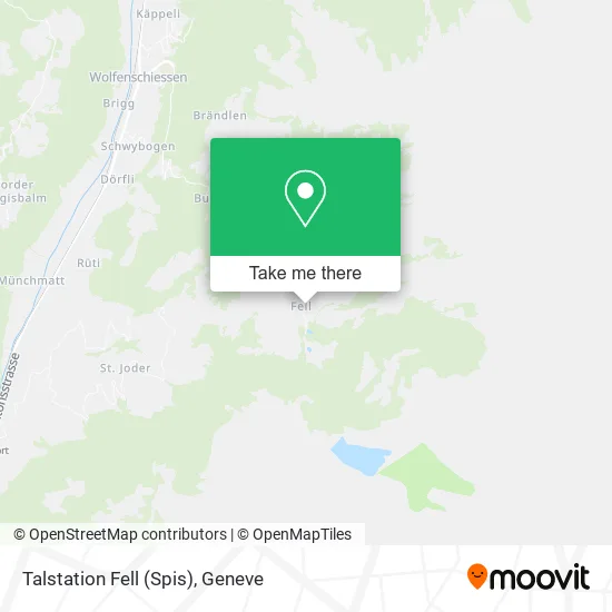 Talstation Fell (Spis) map