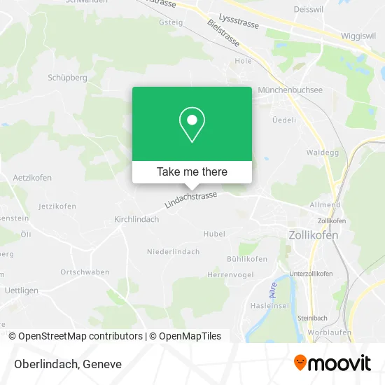 Oberlindach map