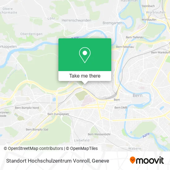 Standort Hochschulzentrum Vonroll map