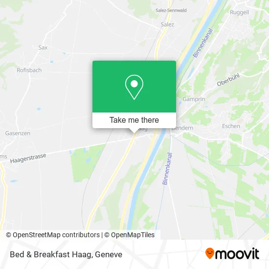 Bed & Breakfast Haag map