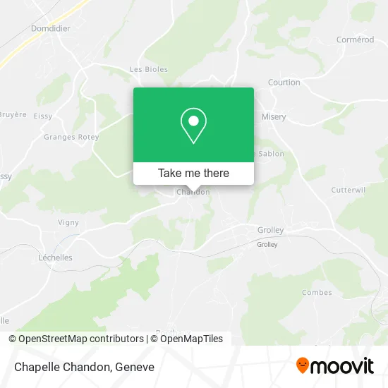 Chapelle Chandon map