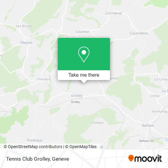 Tennis Club Grolley map