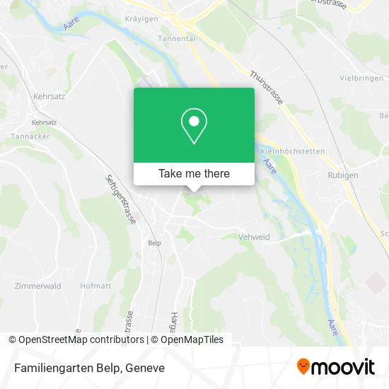 Familiengarten Belp map