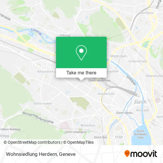 Wohnsiedlung Herdern map