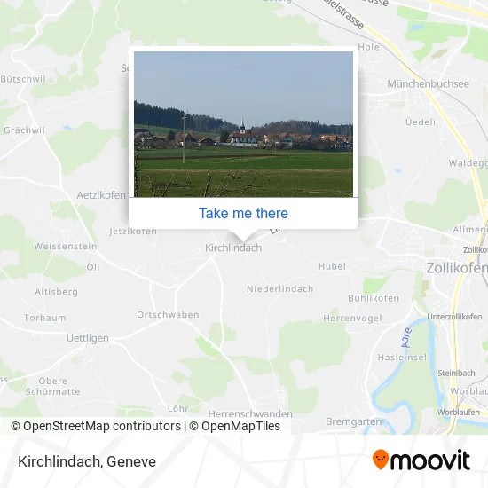Kirchlindach map