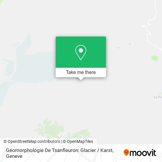 Géomorphologie De Tsanfleuron: Glacier / Karst map