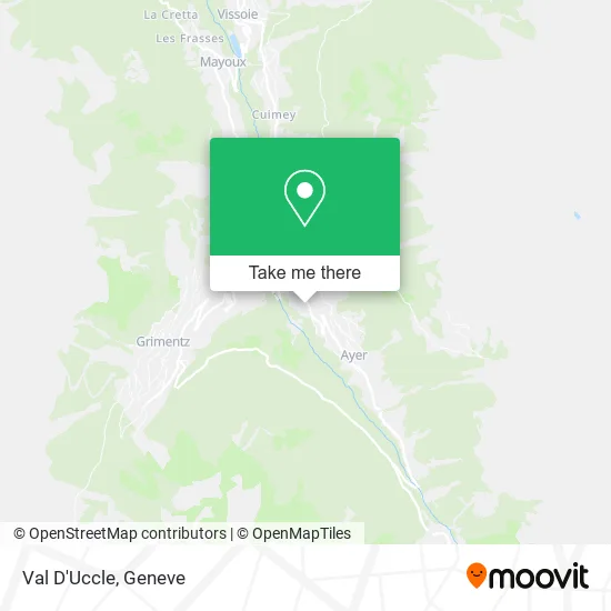 Val D'Uccle map