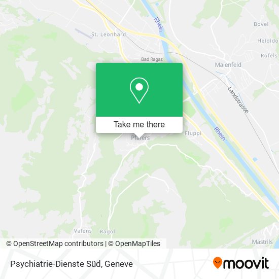 Psychiatrie-Dienste Süd map