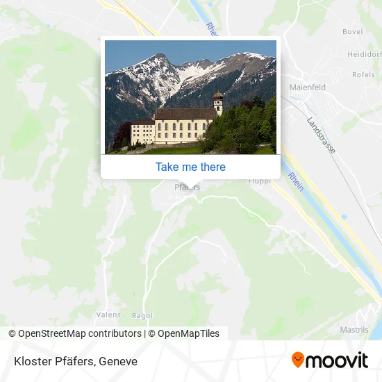 Kloster Pfäfers map