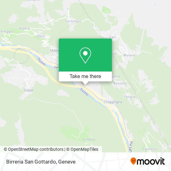 Birreria San Gottardo map