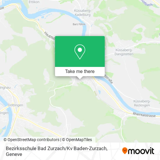 Bezirksschule Bad Zurzach / Kv Baden-Zurzach map