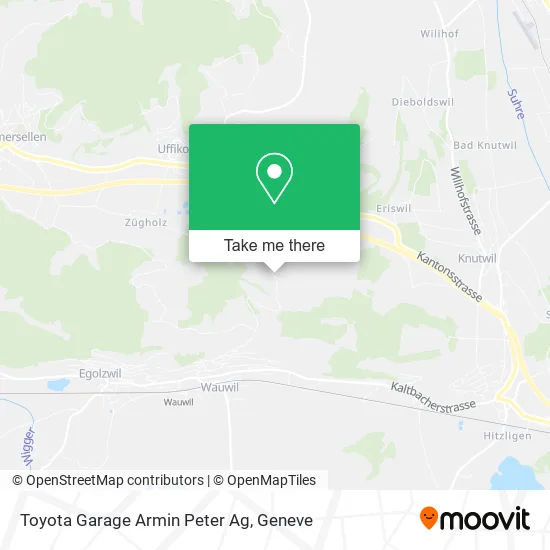 Toyota Garage Armin Peter Ag map
