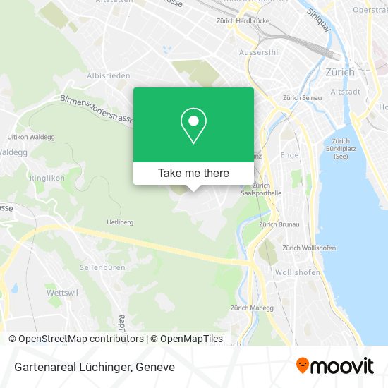 Gartenareal Lüchinger map