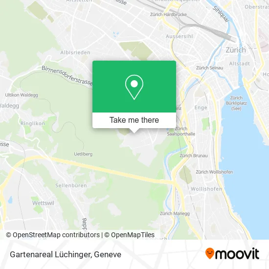 Gartenareal Lüchinger map