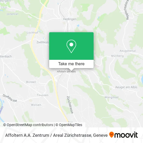 Affoltern A.A. Zentrum / Areal Zürichstrasse map