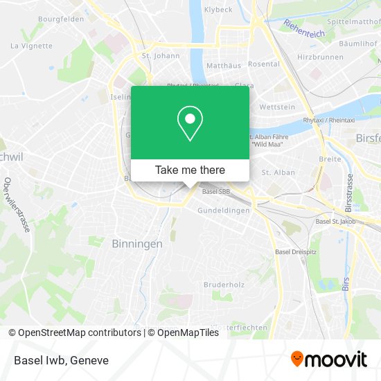 Basel Iwb map
