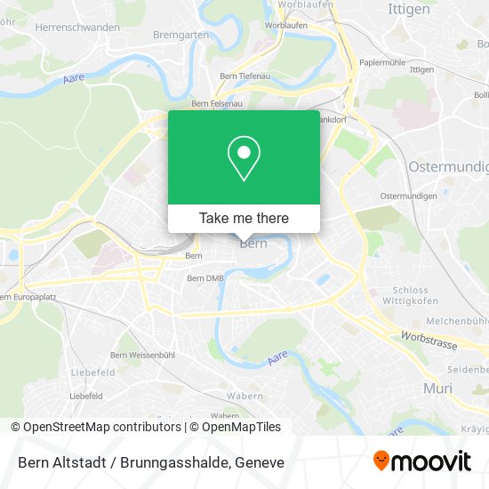 Bern Altstadt / Brunngasshalde map