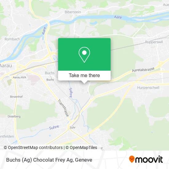 Buchs (Ag) Chocolat Frey Ag map