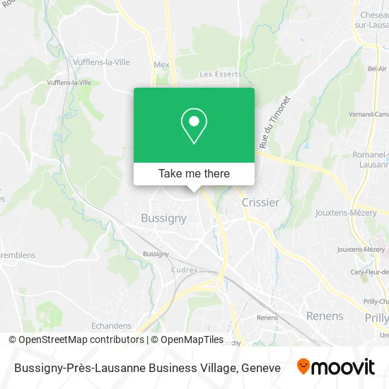 Bussigny-Près-Lausanne Business Village map