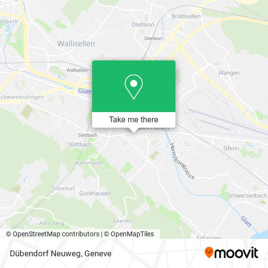 Dübendorf Neuweg map
