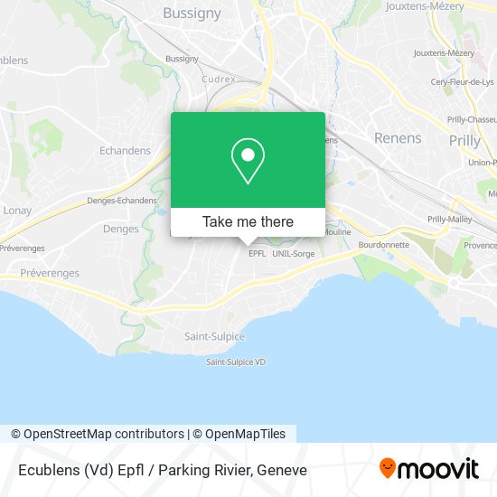 Ecublens (Vd) Epfl / Parking Rivier plan