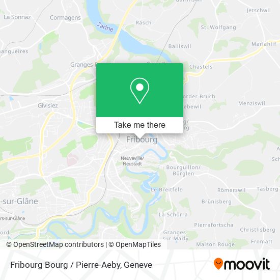 Fribourg Bourg / Pierre-Aeby map