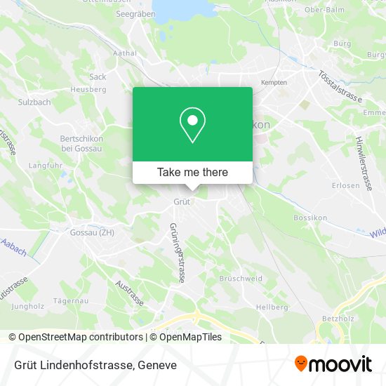 Grüt Lindenhofstrasse map